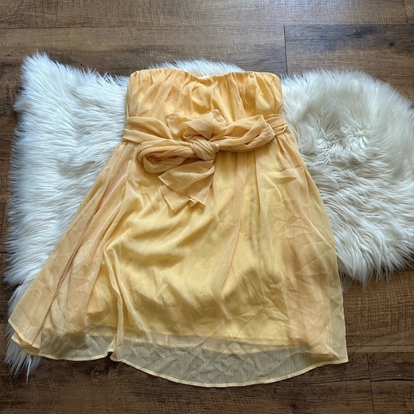 NBD Paradisco Mini Dress In Cream Yellow - Picture 3 of 4